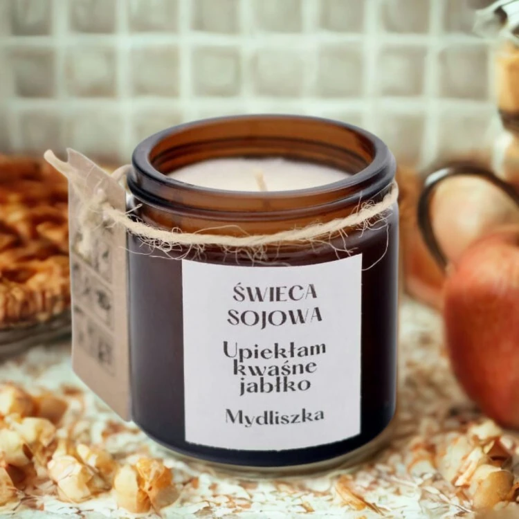 Mydliszka Świeca Upiekłam kwaśne jabłko 120g 1.jpg