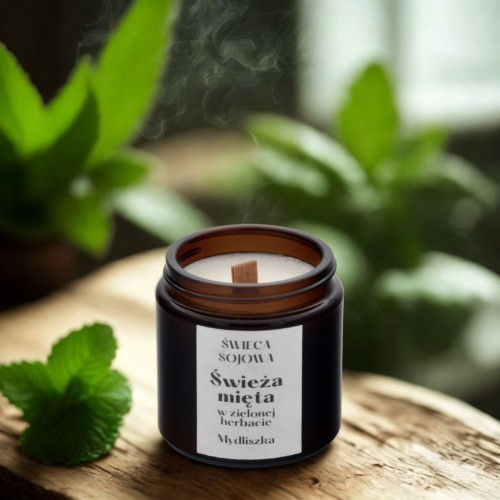 Mydliszka Świeca Mięta w zielonej herbacie 120g (2).jpg