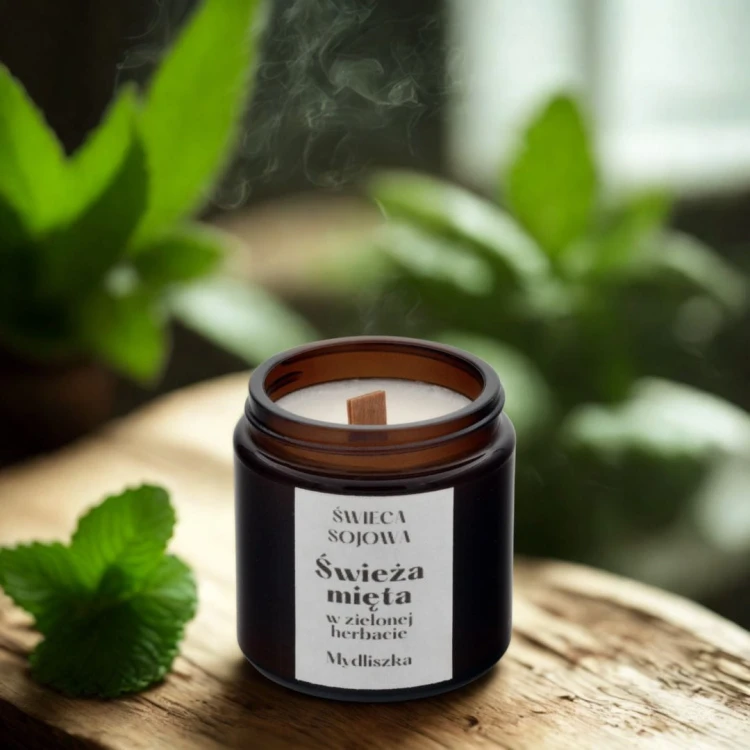 Mydliszka Świeca Mięta w zielonej herbacie 120g (2).jpg